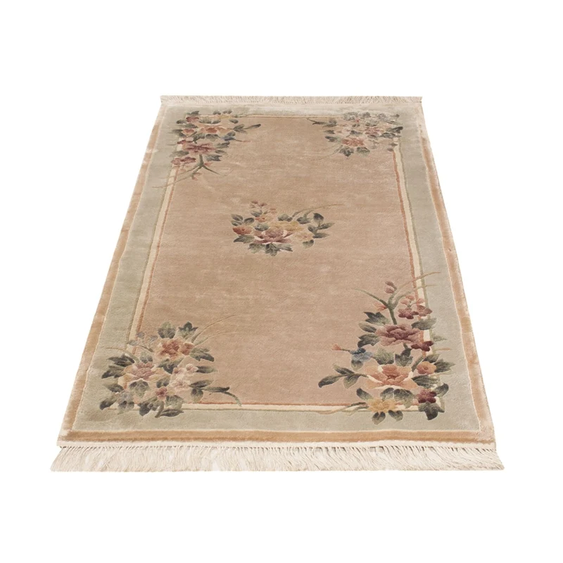 China Seide Teppich 70x135cm - Orientteppich - beige