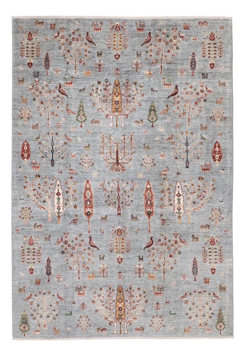 Ariana Teppich 201x290cm - Orientteppich - hellblau