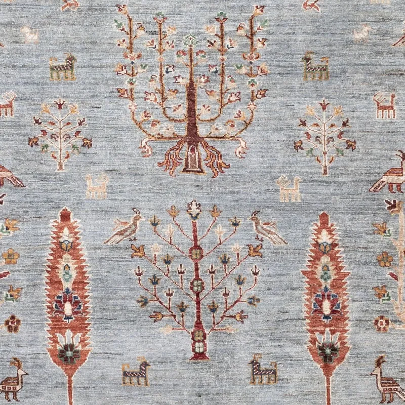 Ariana Teppich 201x290cm - Orientteppich - hellblau