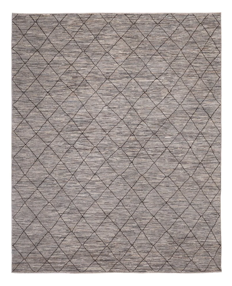 Berber Teppich 245x296cm - Wollteppich - dunkelbeige