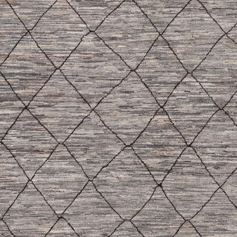 Berber Teppich 245x296cm - Wollteppich - dunkelbeige