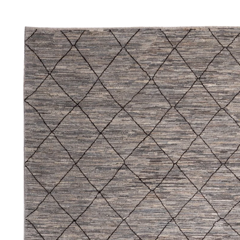 Berber Teppich 245x296cm - Wollteppich - dunkelbeige