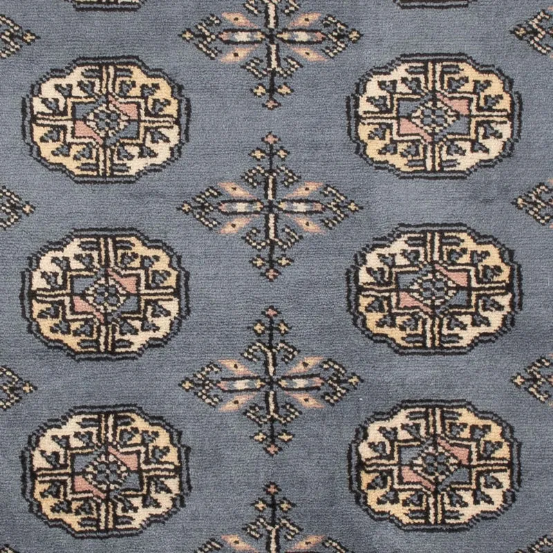 Pakistan Teppich 93x156cm - Orientteppich - hellblau