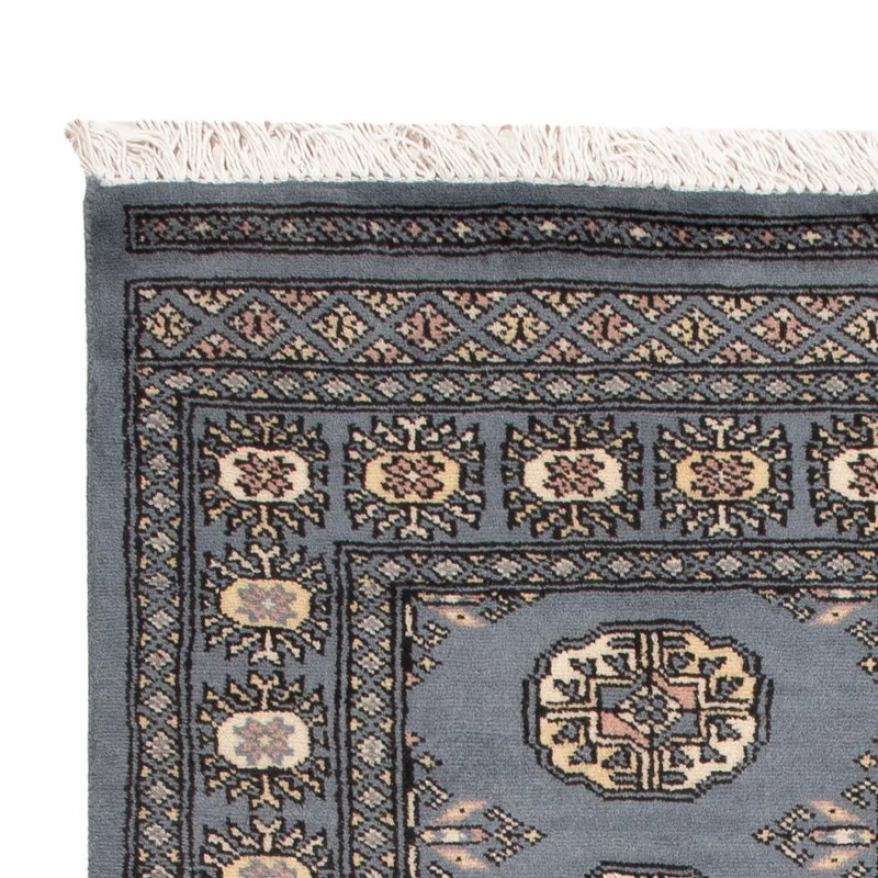 Pakistan Teppich 93x156cm - Orientteppich - hellblau
