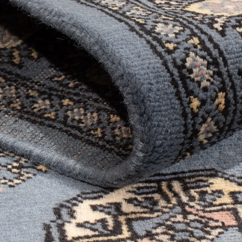 Pakistan Teppich 93x156cm - Orientteppich - hellblau