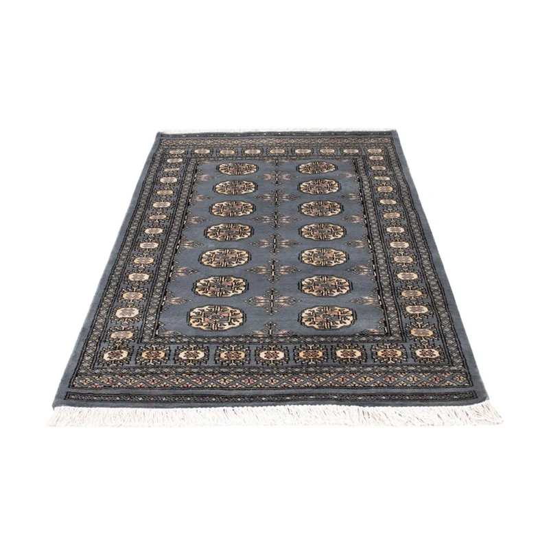 Pakistan Teppich 93x156cm - Orientteppich - hellblau