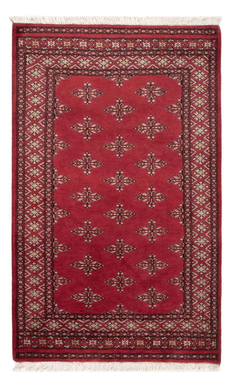 Pakistan Teppich 95x150cm - Orientteppich - rot