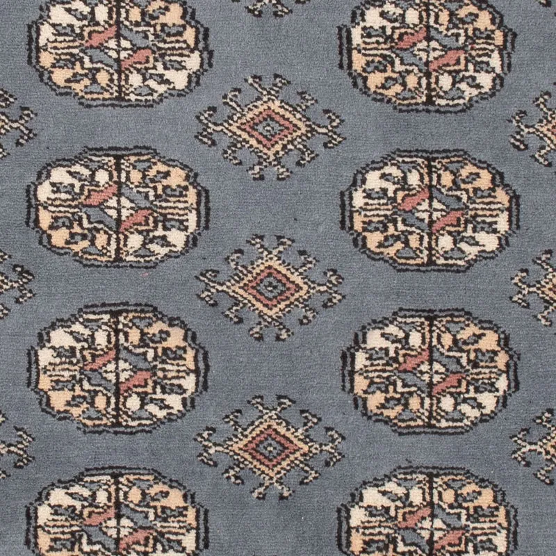 Pakistan Teppich 93x152cm - Orientteppich - hellblau