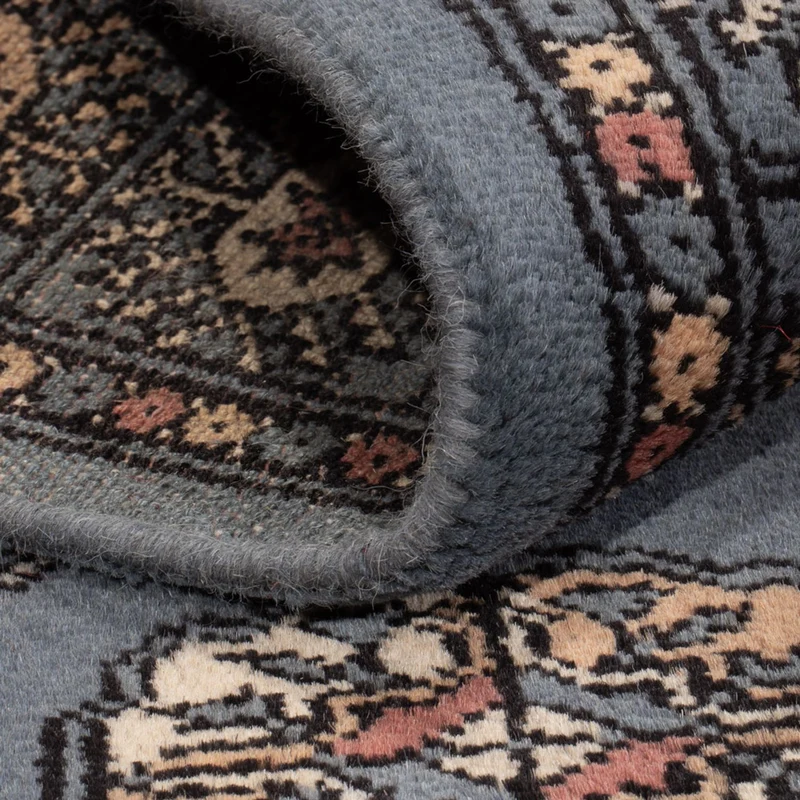 Pakistan Teppich 93x152cm - Orientteppich - hellblau