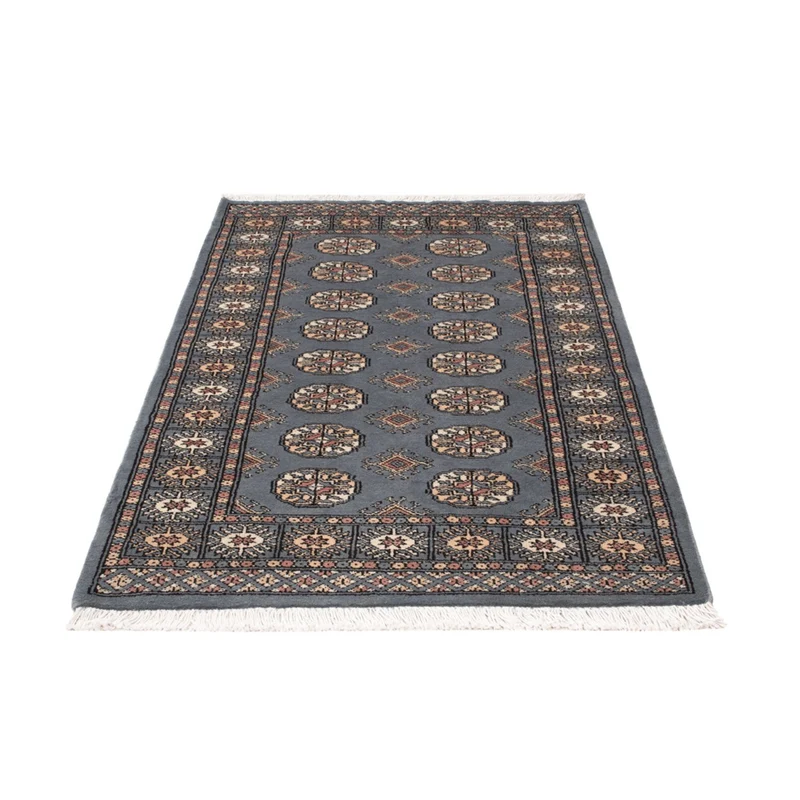 Pakistan Teppich 93x152cm - Orientteppich - hellblau