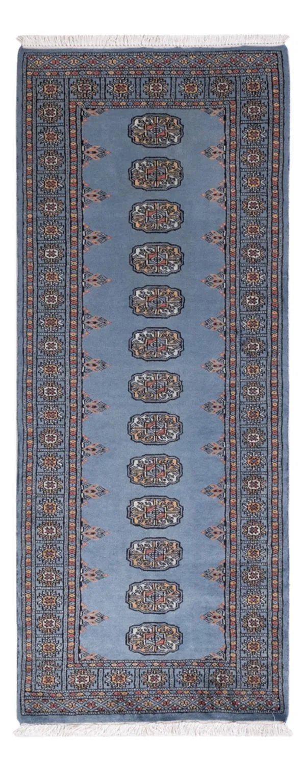 Pakistan Teppich 75x189cm - Orientteppich - blau