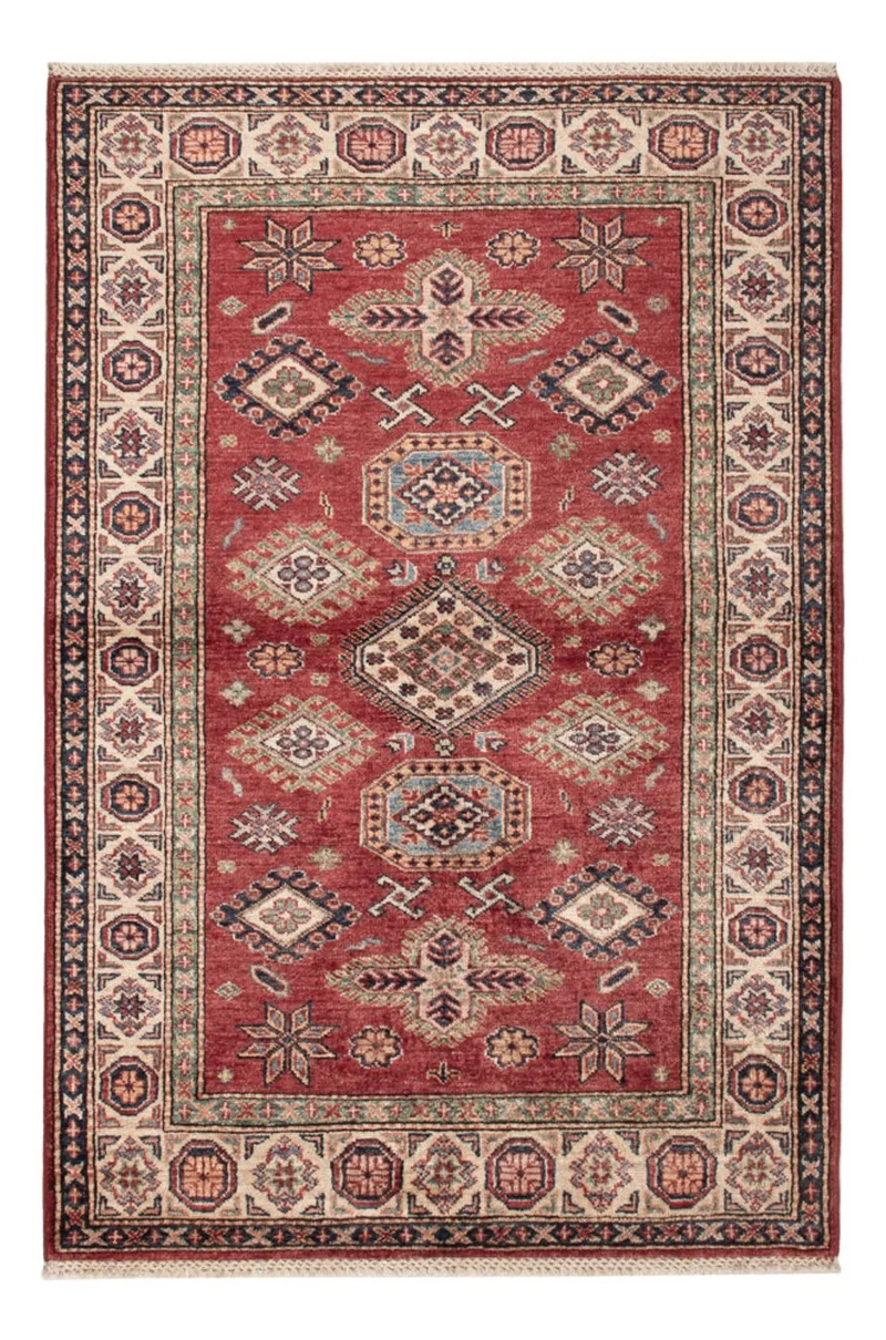 Kazak Teppich 100x151cm - Orientteppich - rot