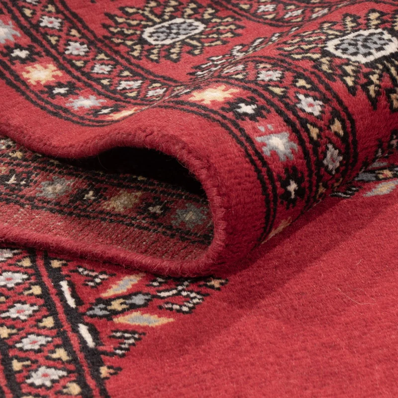 Pakistan Teppich 138x205cm - Orientteppich - rot