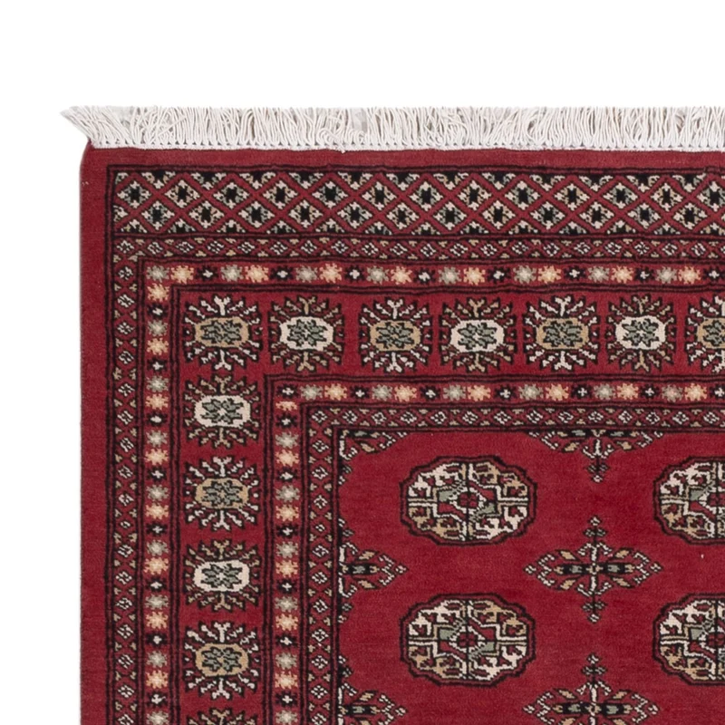 Pakistan Teppich 139x204cm - Orientteppich - rot