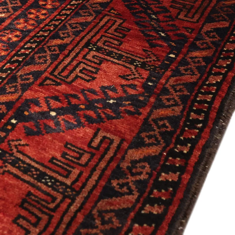 Belutsch Teppich 107x200cm - Orientteppich - dunkelrot