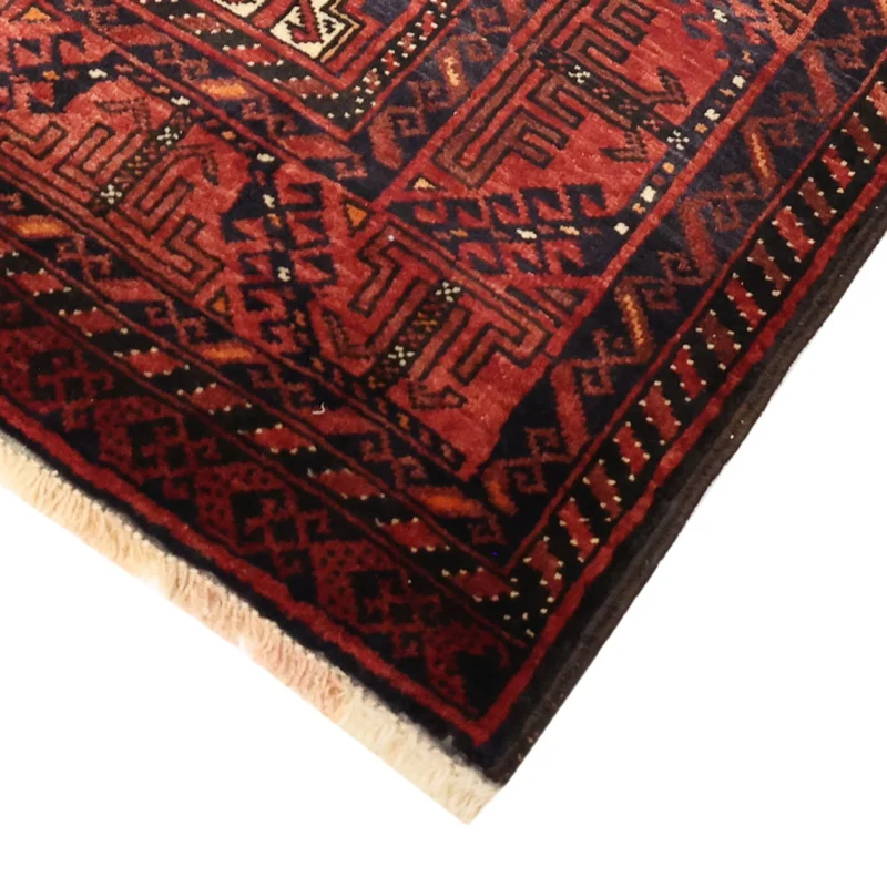 Belutsch Teppich 107x200cm - Orientteppich - dunkelrot
