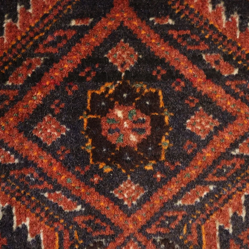 Belutsch Teppich 97x194cm - Orientteppich - dunkelrot