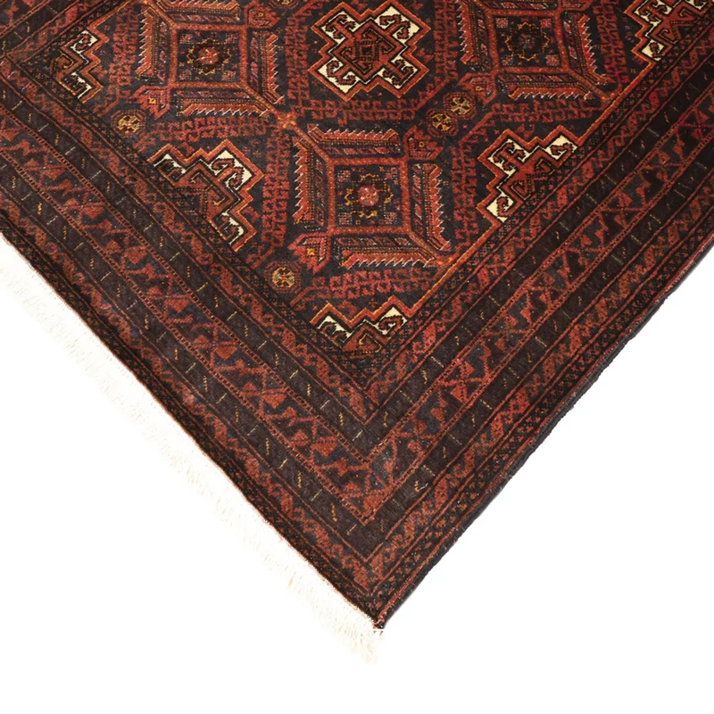 Belutsch Teppich 97x194cm - Orientteppich - dunkelrot