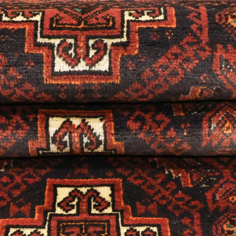 Belutsch Teppich 97x194cm - Orientteppich - dunkelrot