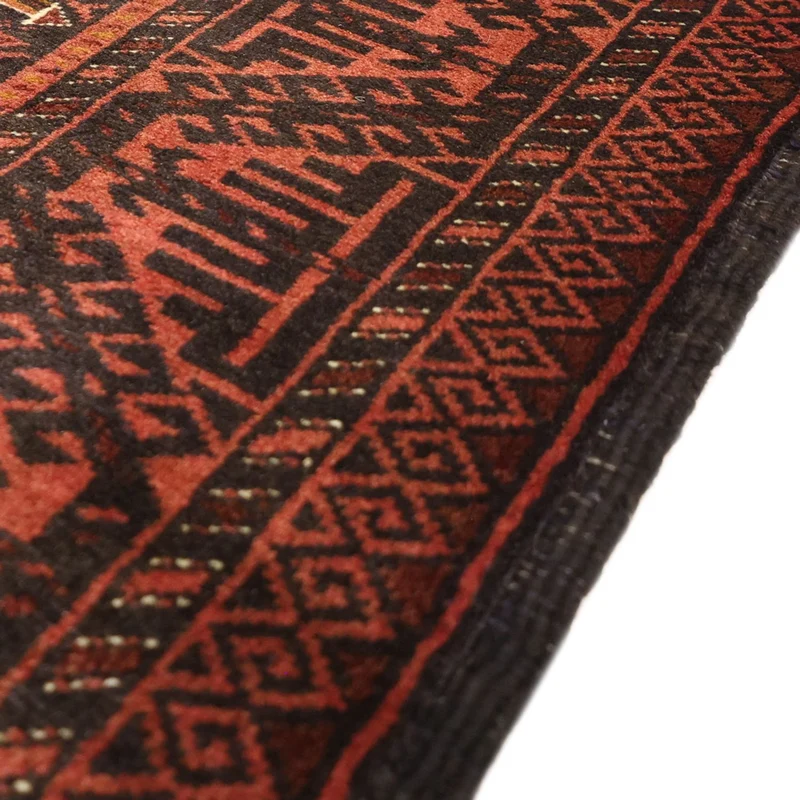 Belutsch Teppich 98x192cm - Orientteppich - dunkelrot