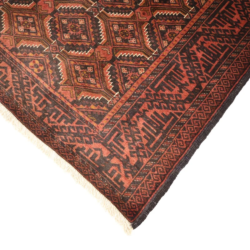 Belutsch Teppich 98x192cm - Orientteppich - dunkelrot