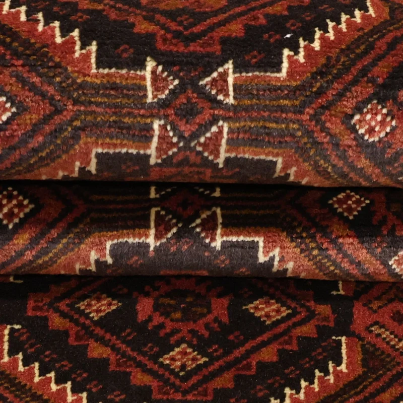 Belutsch Teppich 98x192cm - Orientteppich - dunkelrot