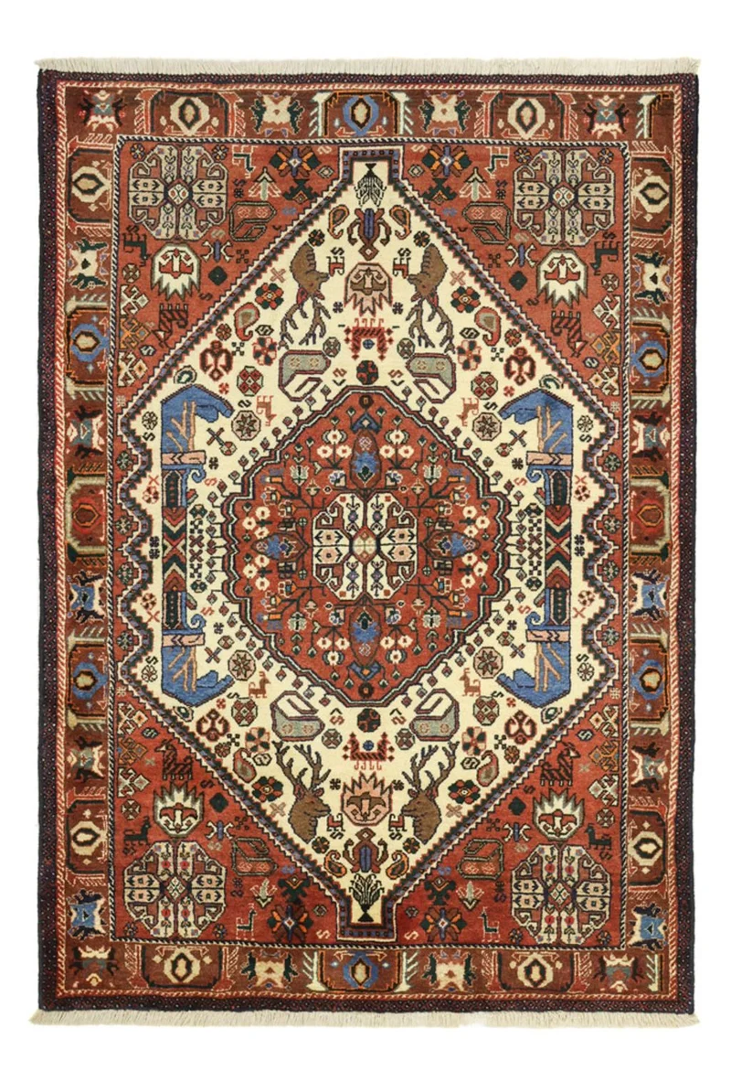 Abadeh Teppich 105x153cm - Perserteppich - beige