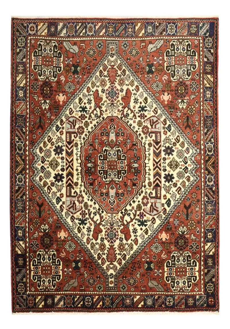 Abadeh Teppich 106x156cm - Perserteppich - mehrfarbig