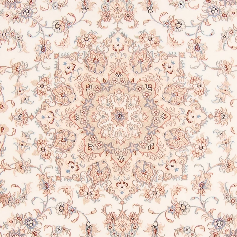 Täbriz - 50 Raj Teppich 200x205cm - Perserteppich - creme