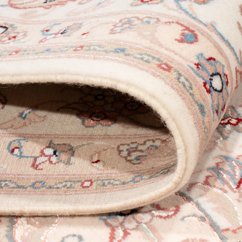 Täbriz - 50 Raj Teppich 200x205cm - Perserteppich - creme