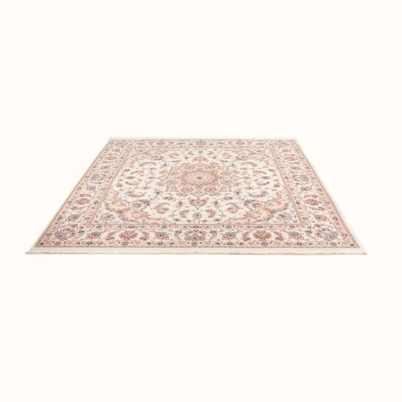 Täbriz - 50 Raj Teppich 200x205cm - Perserteppich - creme
