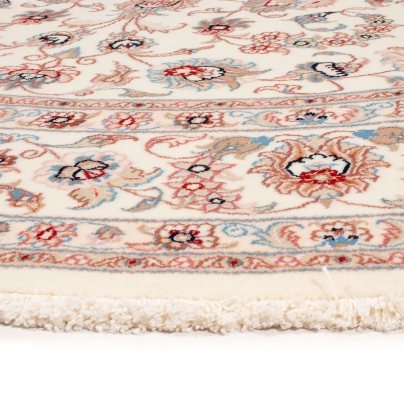 Täbriz - 50 Raj Teppich 200x200cm - Perserteppich - creme