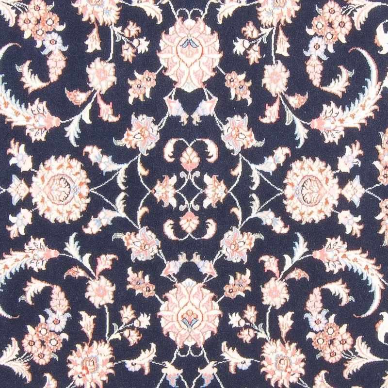 Täbriz - 50 Raj Teppich 167x237cm - Perserteppich - dunkelblau