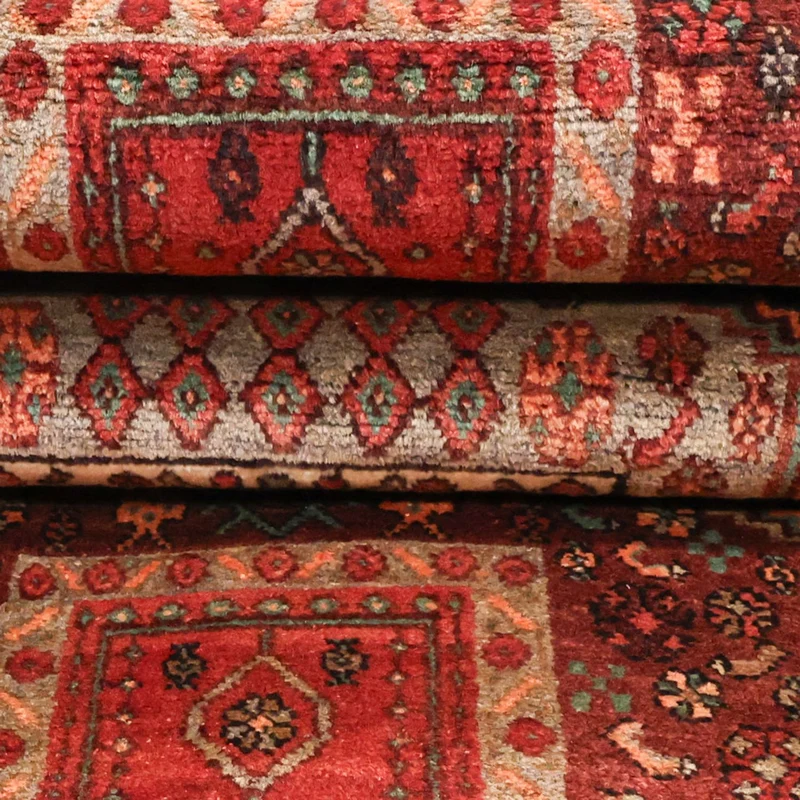 Nahavand Teppich 130x295cm - Perserteppich - dunkelrot