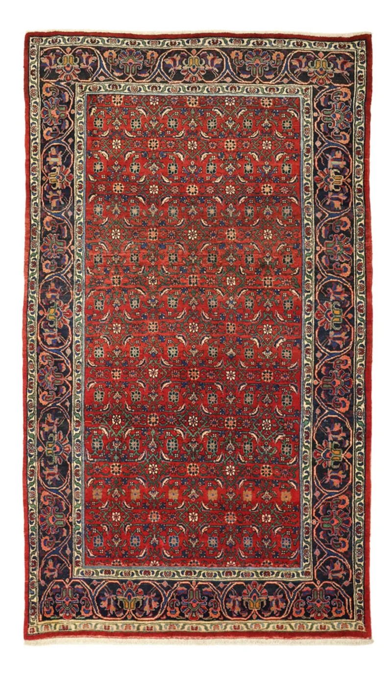 Bidjar Teppich 168x288cm - Perserteppich - dunkelrot