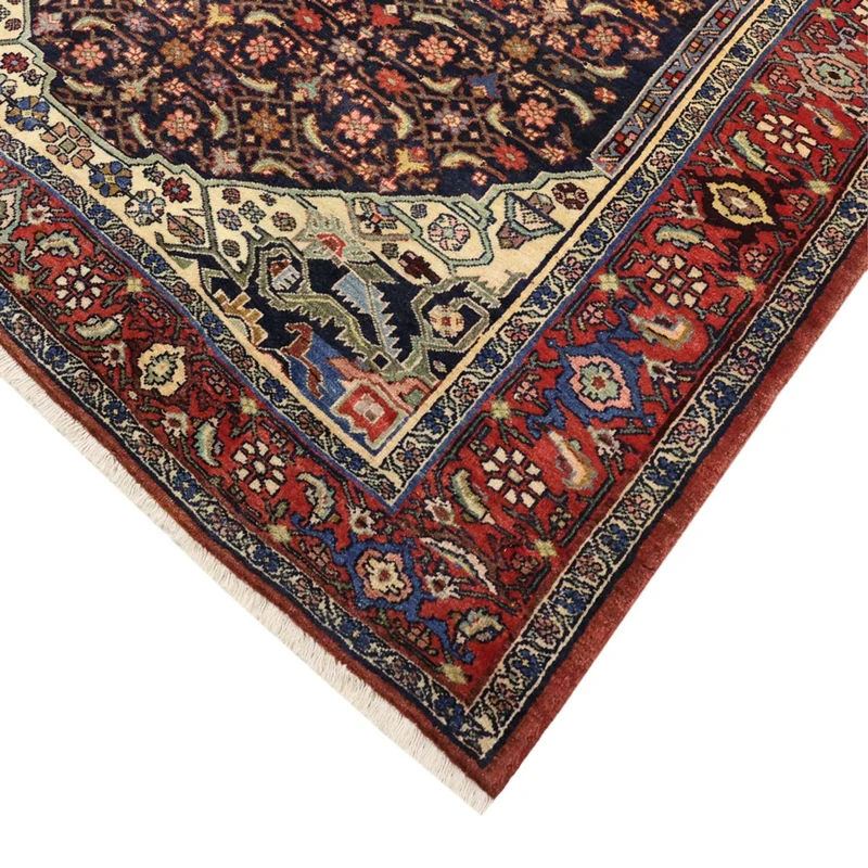 Bidjar Teppich 146x276cm - Perserteppich - dunkelrot