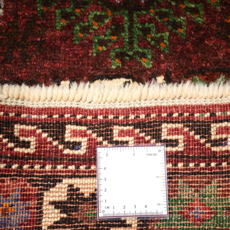 Qaraja Teppich 150x300cm - Perserteppich - dunkelrot