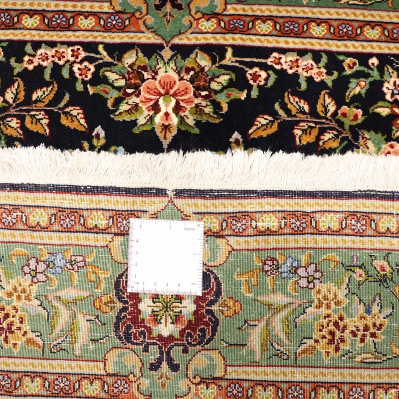 Sarough Teppich 102x161cm - Perserteppich - dunkelblau