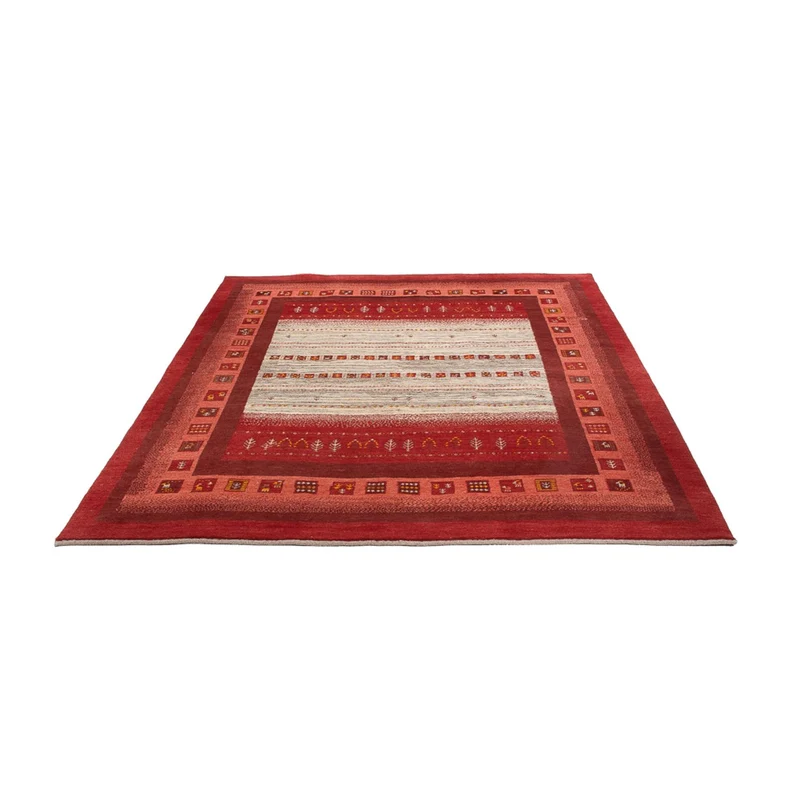Gabbeh Persisch Teppich 205x240cm - Perserteppich Wollteppich - mehrfarbig
