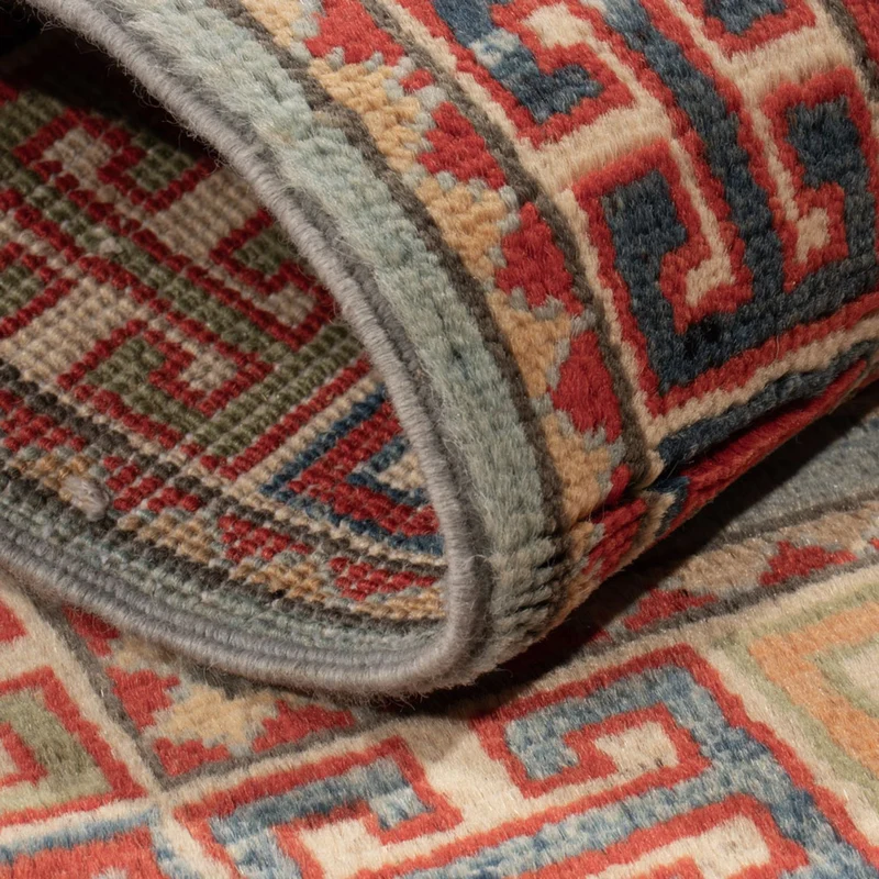 Kazak Teppich 62x91cm - Orientteppich - hellblau