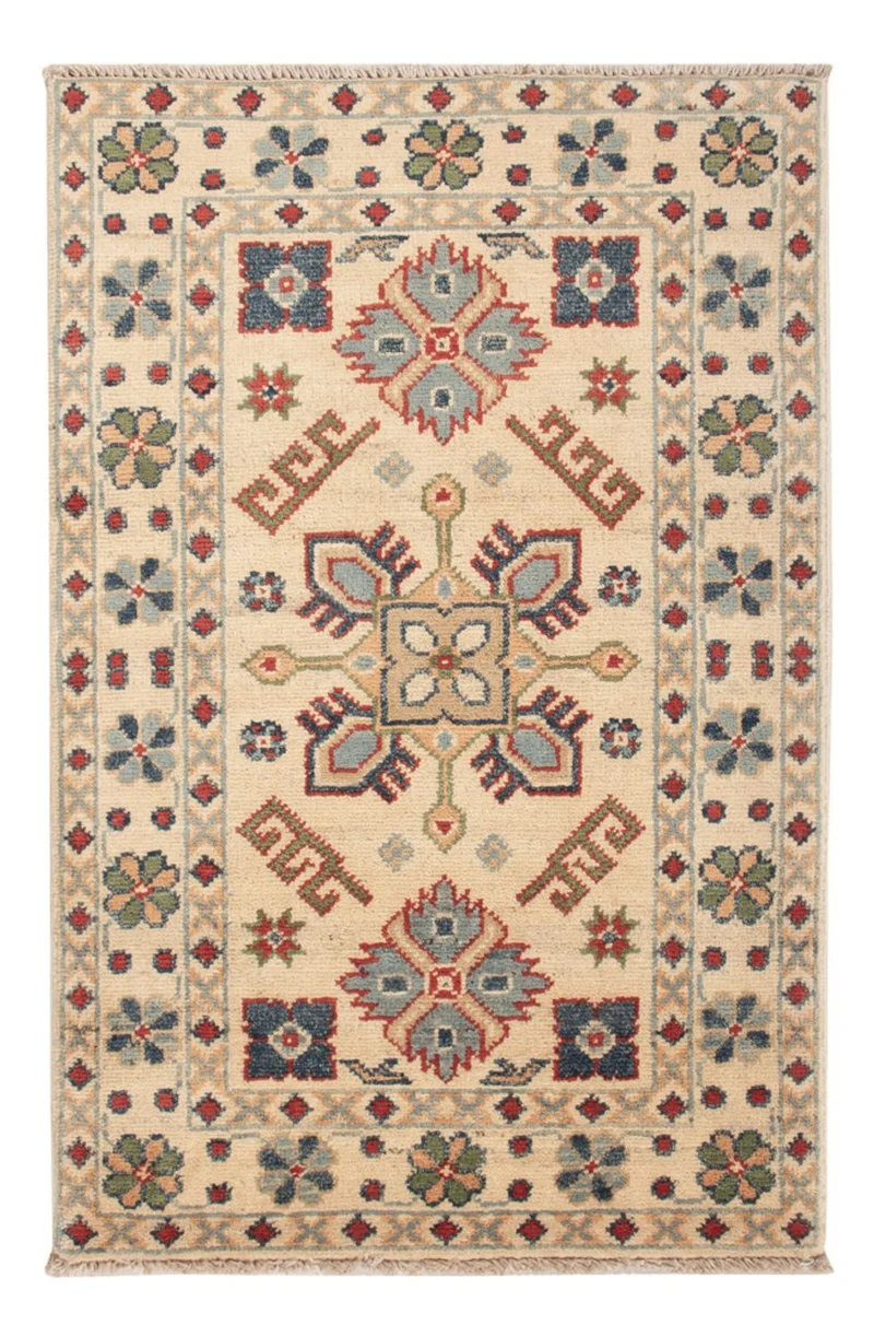 Kazak Teppich 58x89cm - Orientteppich - beige