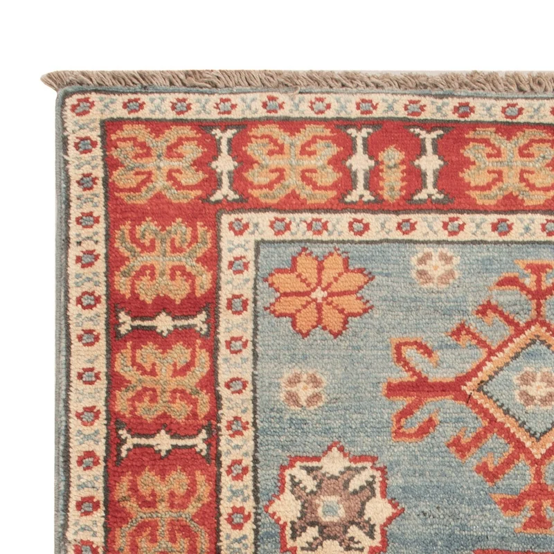 Kazak Teppich 59x88cm - Orientteppich - hellblau