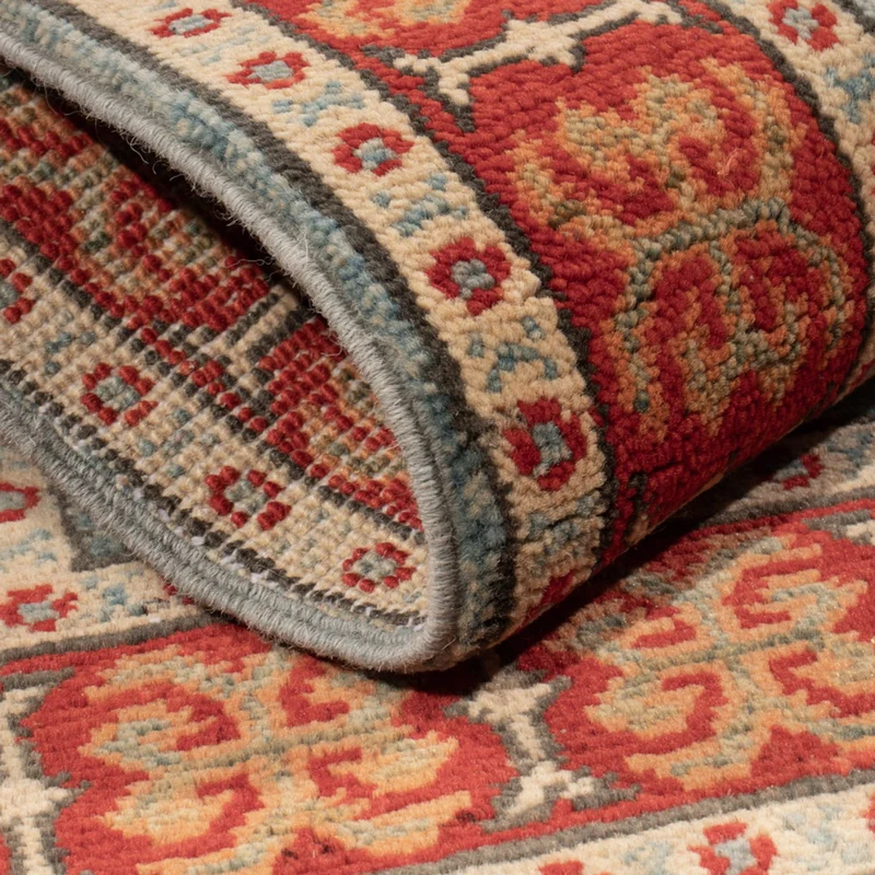 Kazak Teppich 59x88cm - Orientteppich - hellblau
