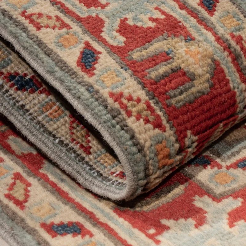 Kazak Teppich 58x87cm - Orientteppich - hellblau