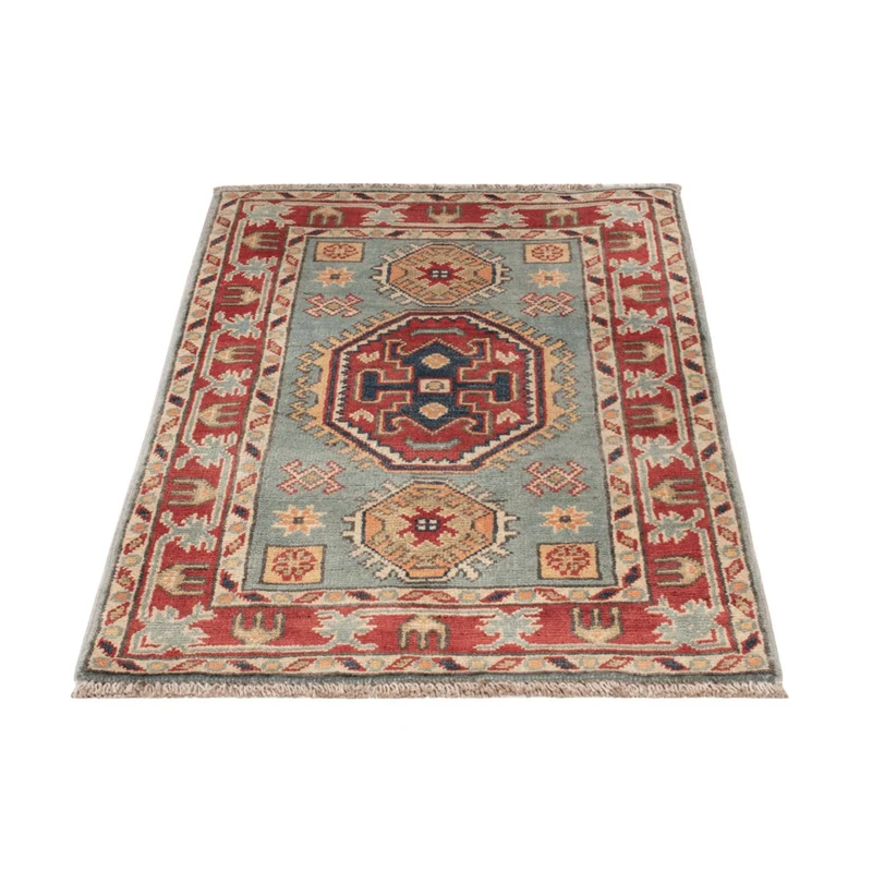 Kazak Teppich 58x87cm - Orientteppich - hellblau