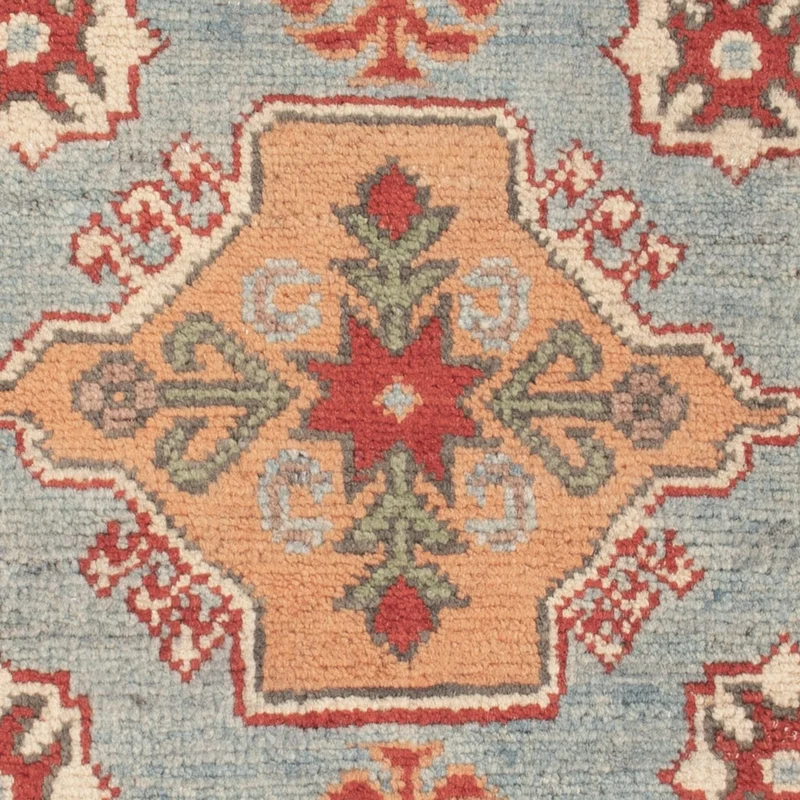 Kazak Teppich 62x86cm - Orientteppich - hellblau
