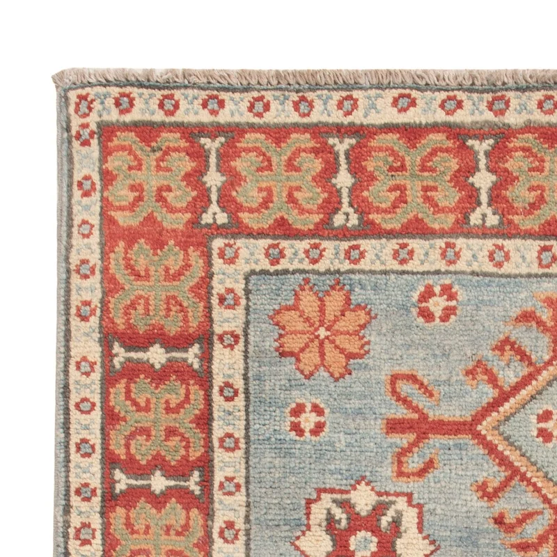 Kazak Teppich 62x86cm - Orientteppich - hellblau