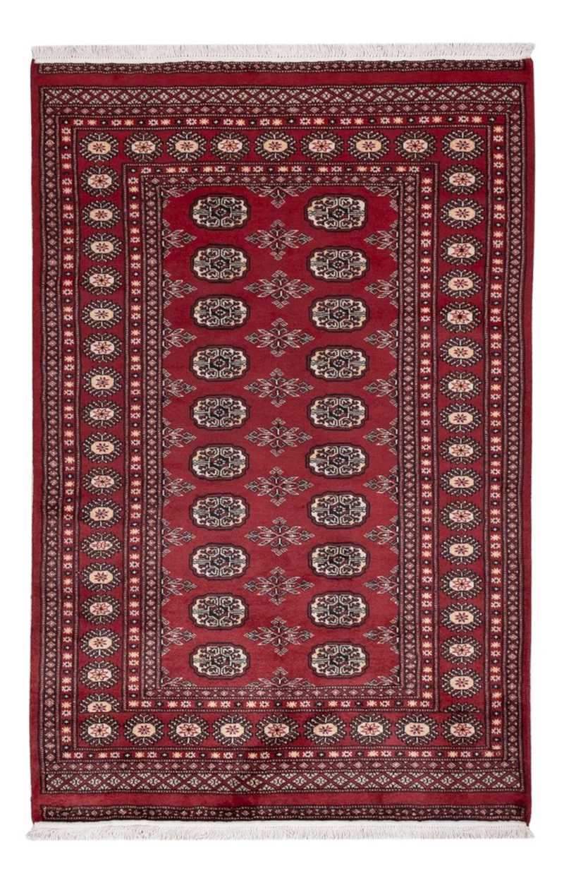 Pakistan Teppich 122x184cm - Orientteppich - rot