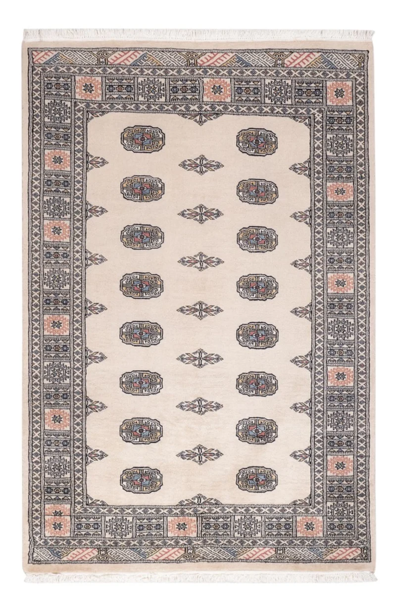 Pakistan Teppich 122x185cm - Orientteppich - beige