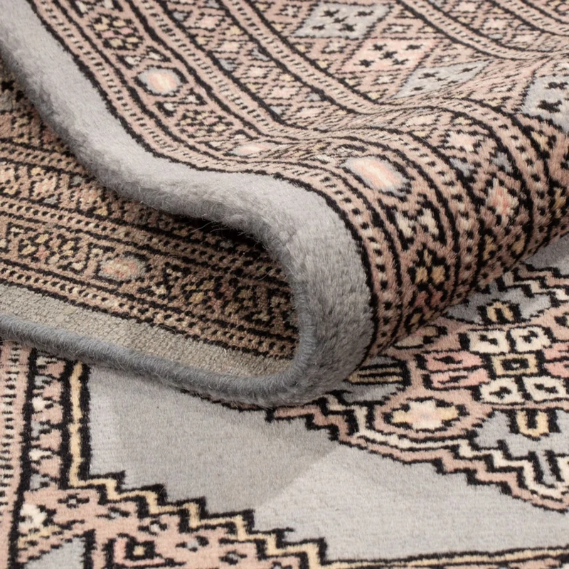 Pakistan Teppich 124x181cm - Orientteppich - hellblau